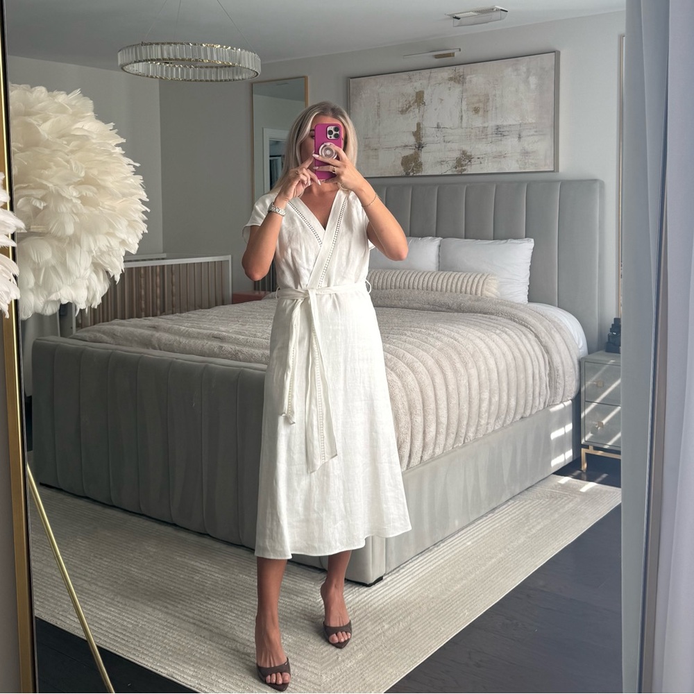 Mango Linen-Blend Dress - Picture 6 of 12